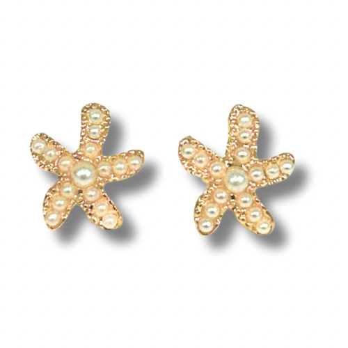 Pearly Starfish Studs